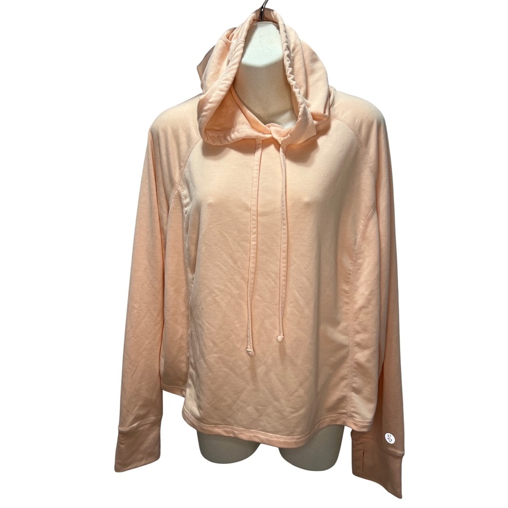 TORRID ACTIVE Peach Pink Hoodie Sweatshirt Activewear Womens Size 2